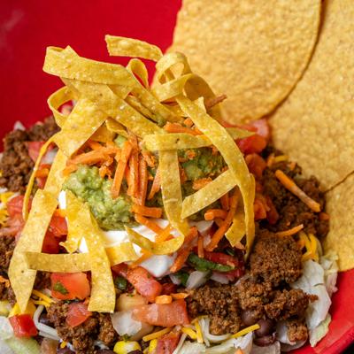 A serving of TJ's New Nachos.