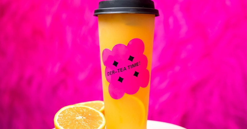 Fresh orange tea