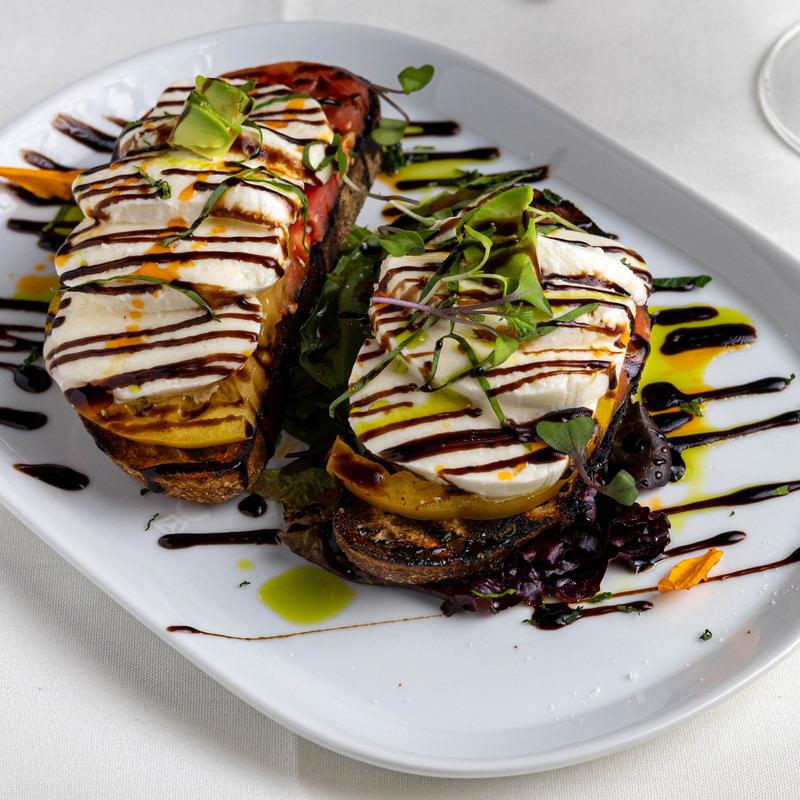 menu item 7 of 55, Mozzarella & Tomato Bruschetta