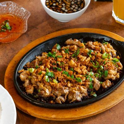 Filipino pork Sisig.