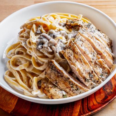 Truffle Chicken Alfredo.