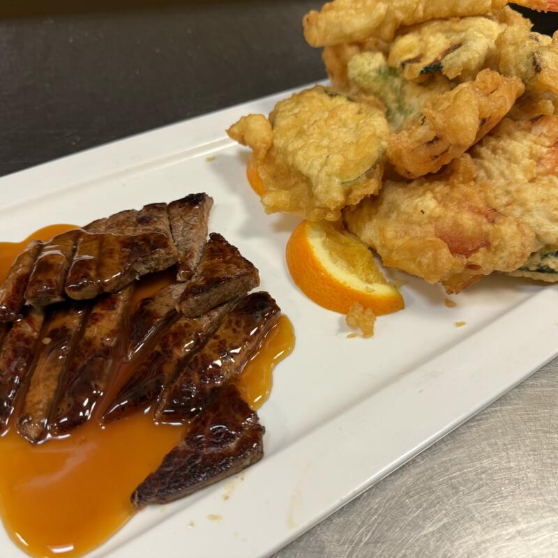 Tempura and Beef Teriyaki Combo Lunch photo