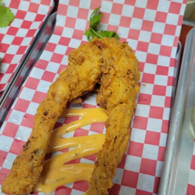 fried frog legs.