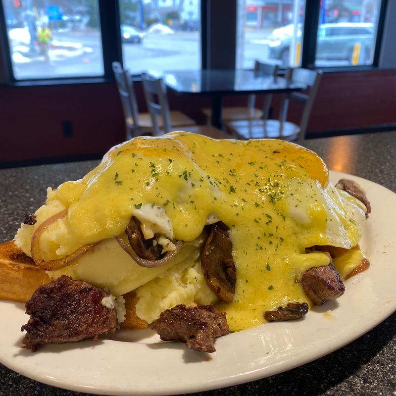 menu item 16 of 75, Steak & Eggs Benedict