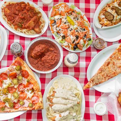 Various meals, top view.
