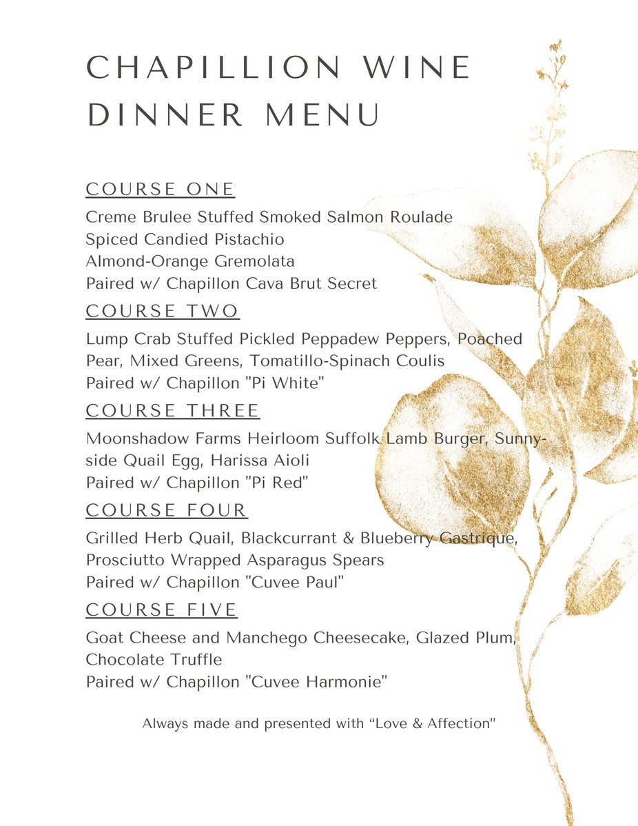 Chapillon Wine Dinner event photo