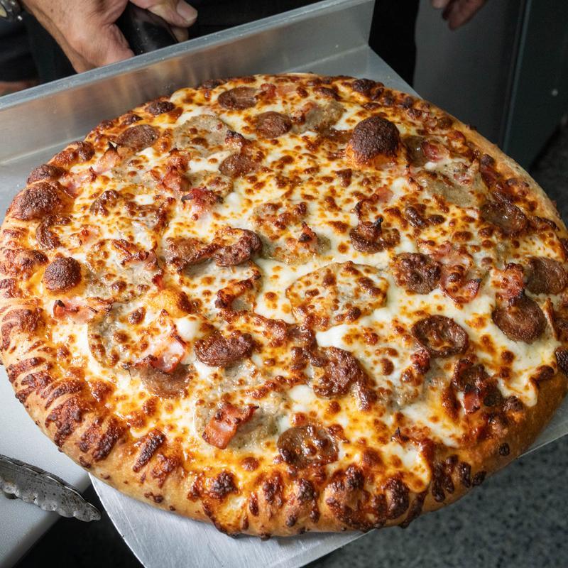 menu item 7 of 9, Meat Lovers Pizza
