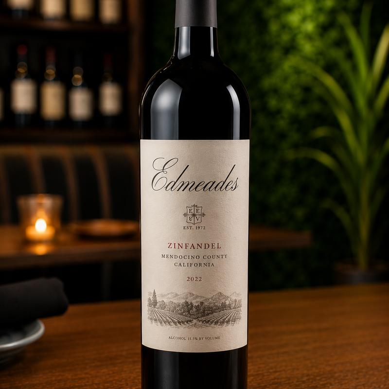 menu item 58 of 116, Zinfandel Edmeades, Mendocino County, California 2022