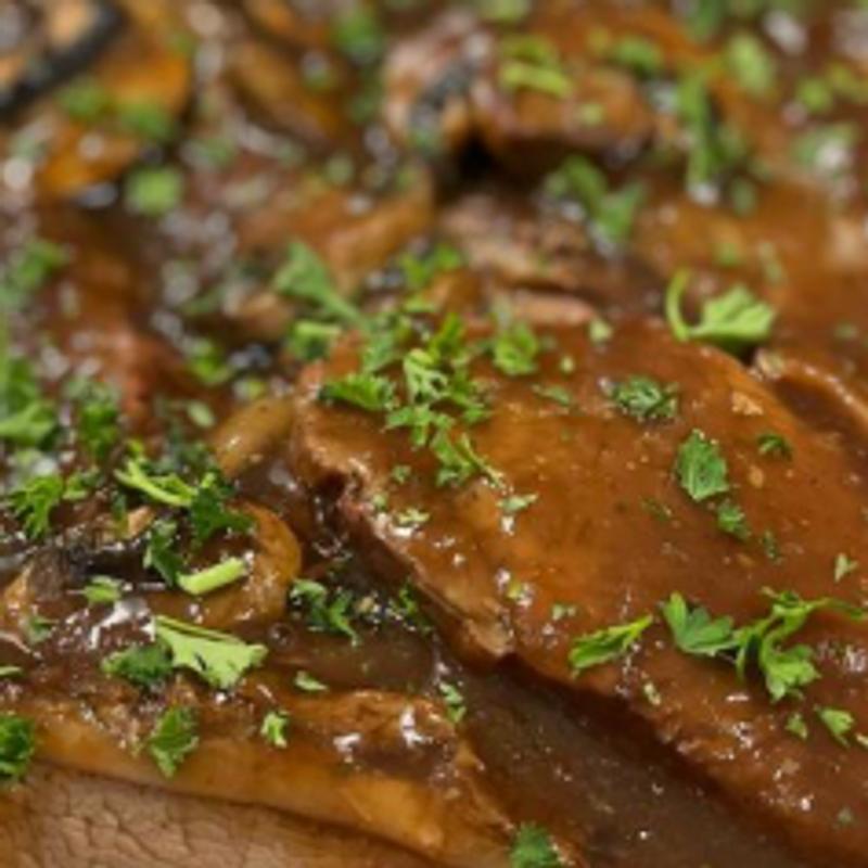 ROASTED MEAT WITH MADEIRA SAUCE photo