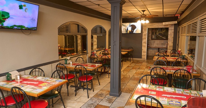 Restaurant interior, dining area