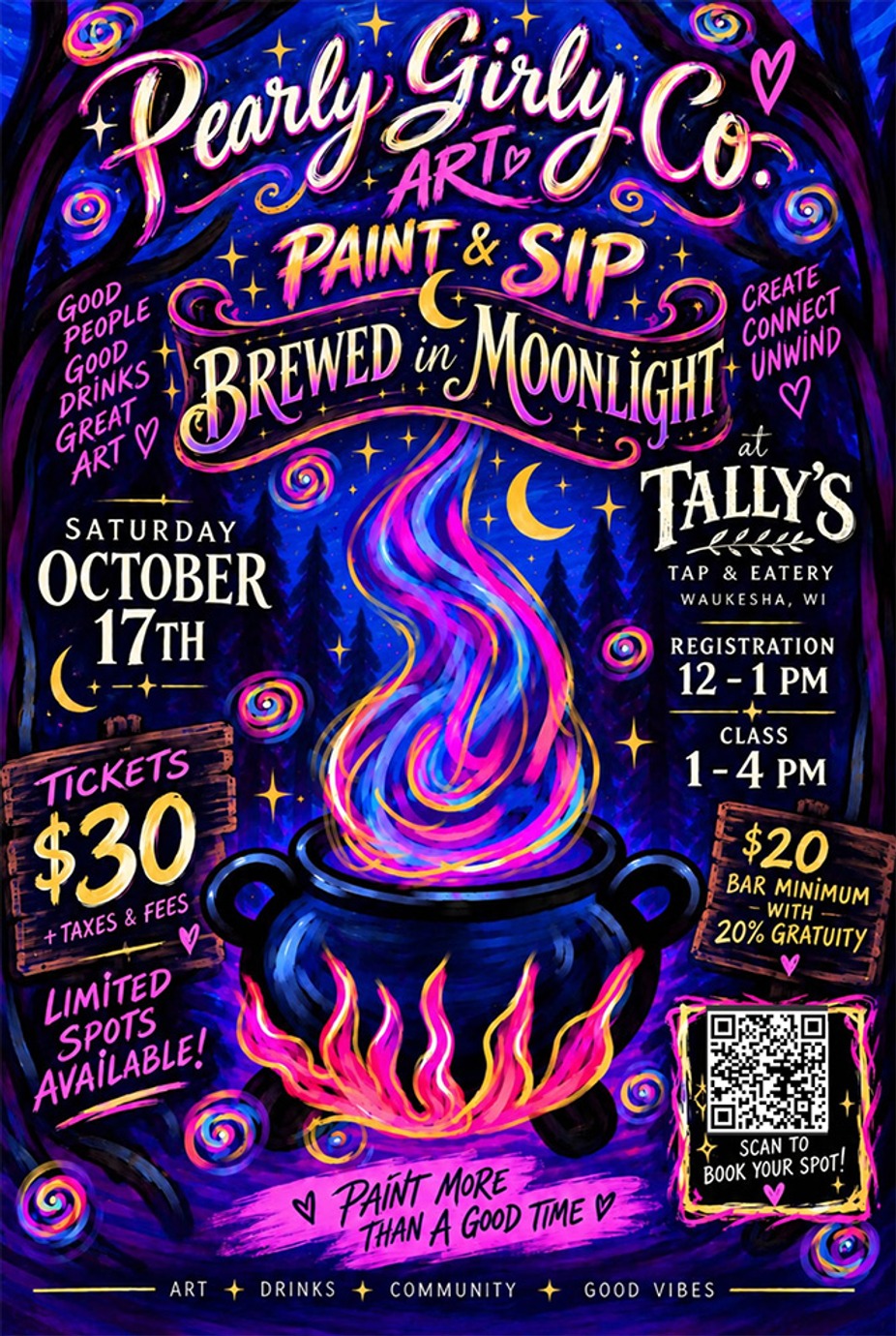 BREWED IN MOONLIGHT - PAINT & SIP event photo