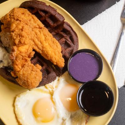 Waffle Breakfast Platter.