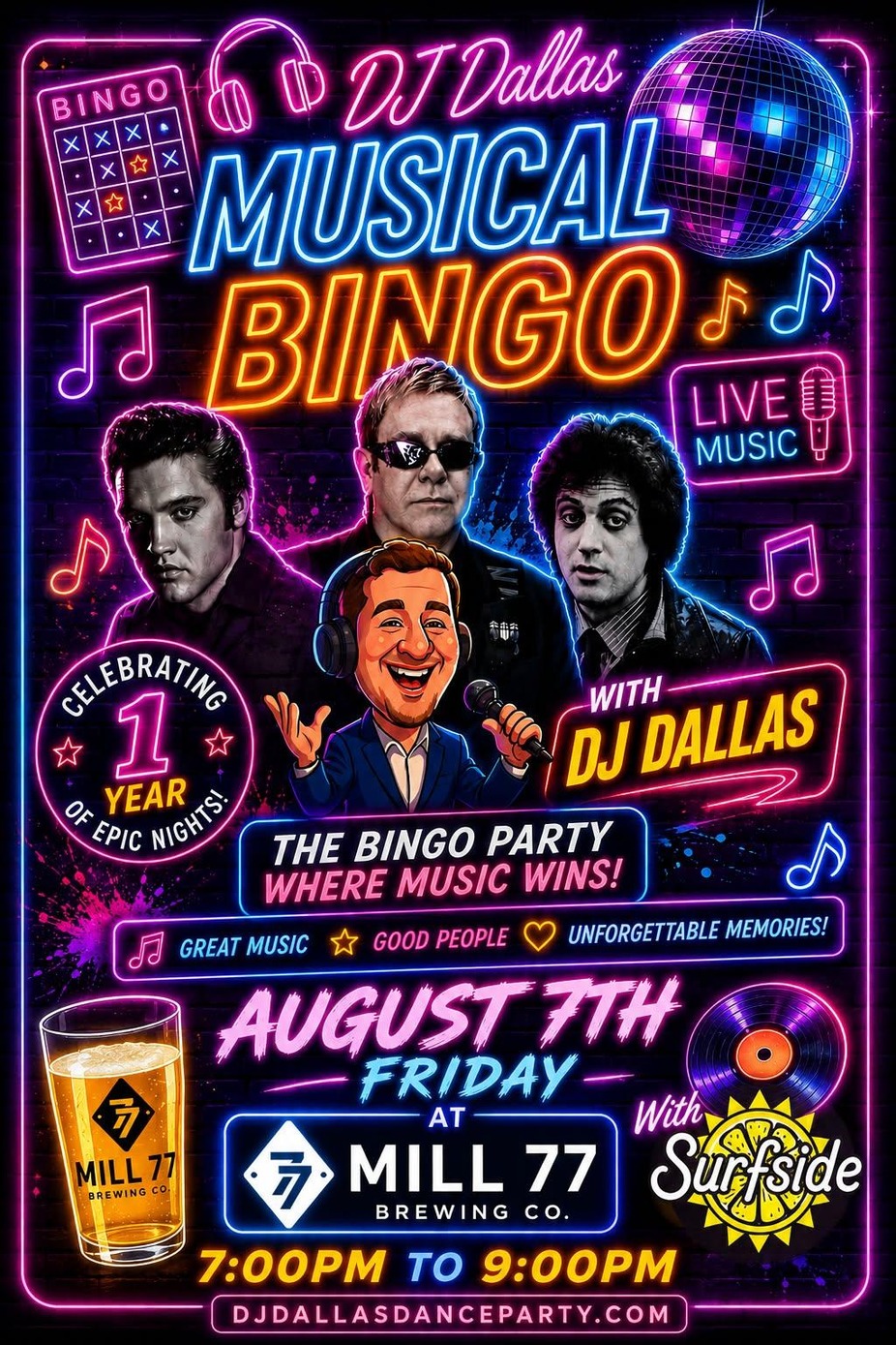 Music Bingo with DJ Dallas event photo