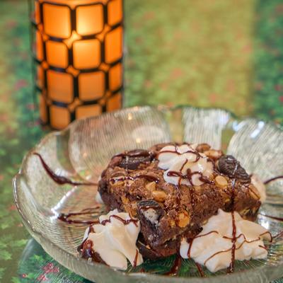 Cookie and cream brownie