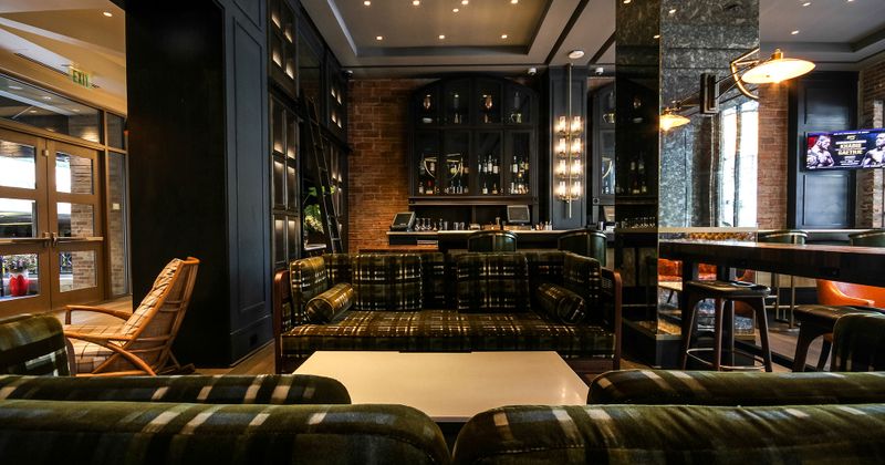 Interior, bar area on the right