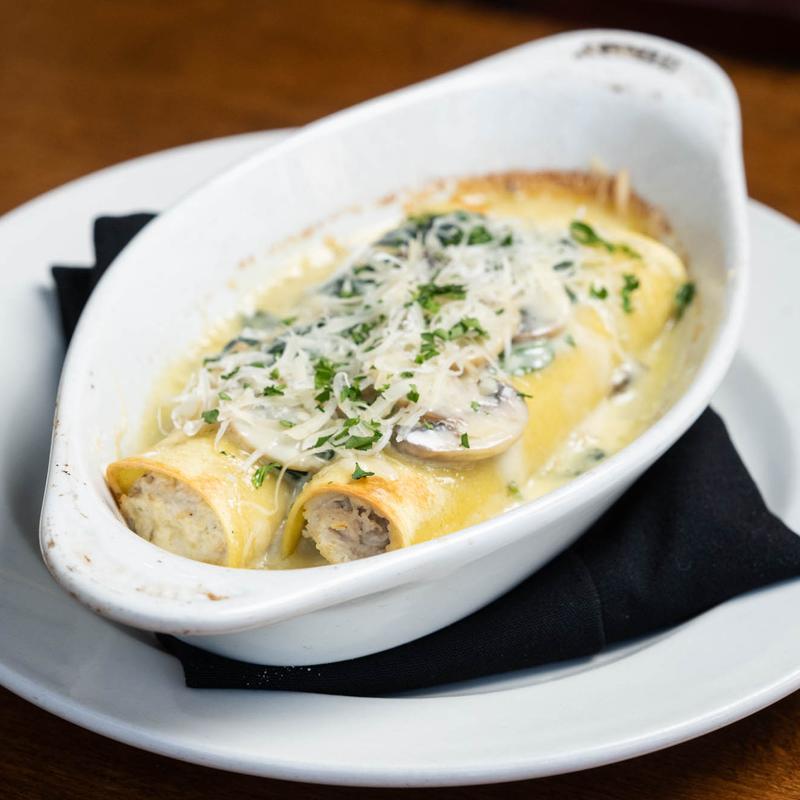 Manicotti di Pollo e Spinaci a la Vodka photo