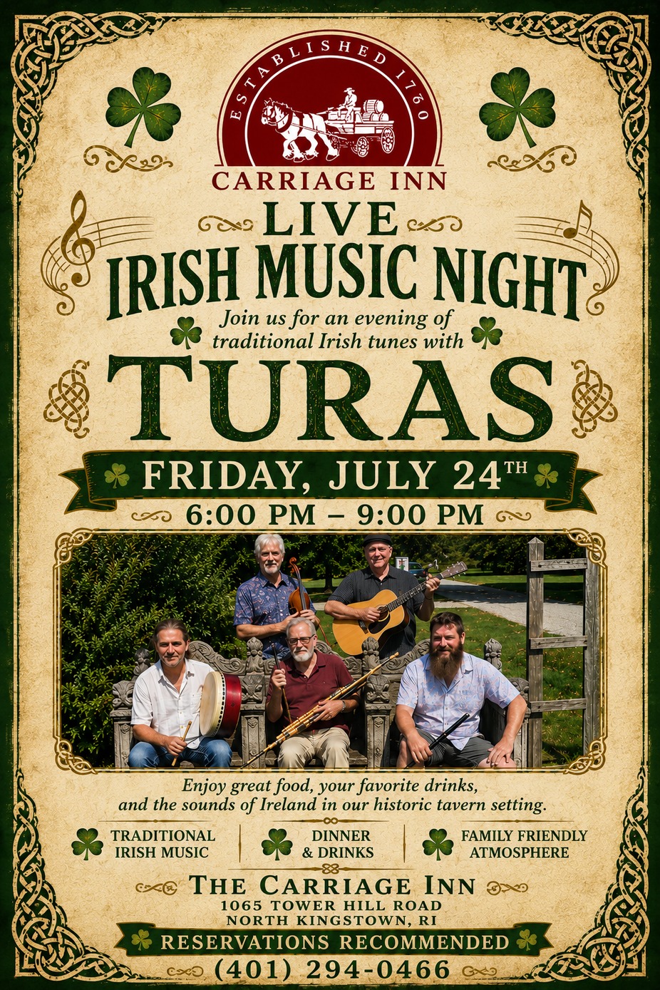 Irish music by Turas Music! event photo