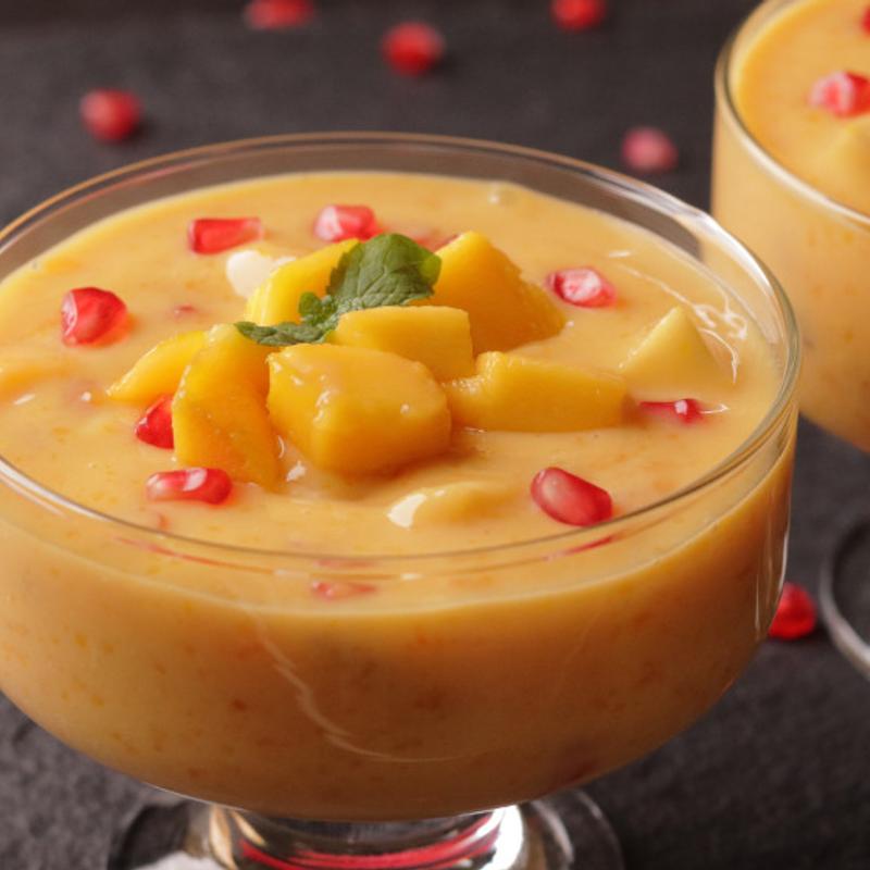 Mango Custard with Fruit photo