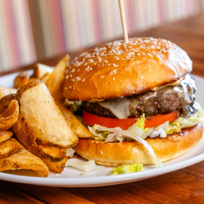 Mushroom and Swiss Burger photo