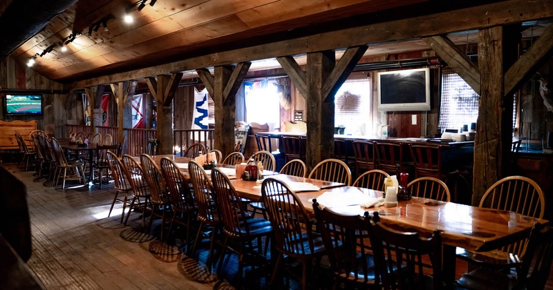 Interior, chairs and tables