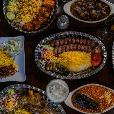 Various Persian Dishes.