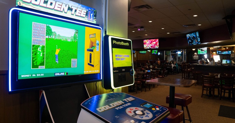 Interior, arcade games console