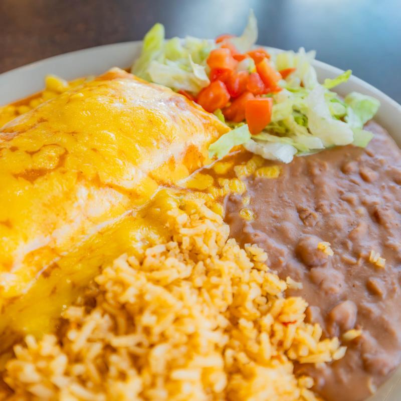 menu item 18 of 31, Burrito Dinner