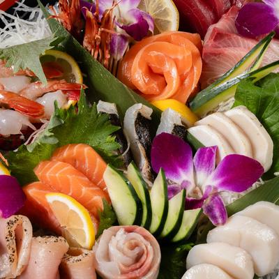 Sashimi platter.