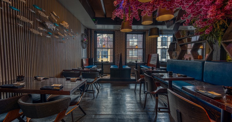 Restaurant interior, dining area