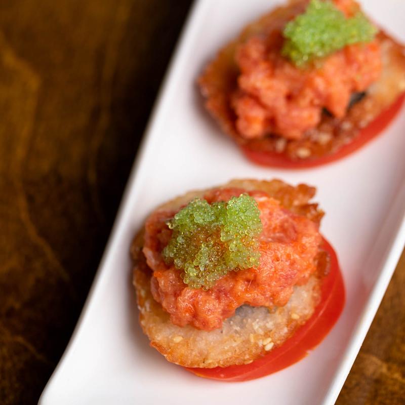 Spicy Tuna with Rice Biscuit photo