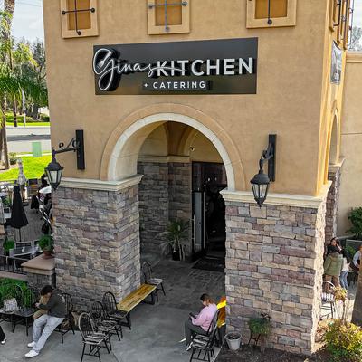 The restaurant building.