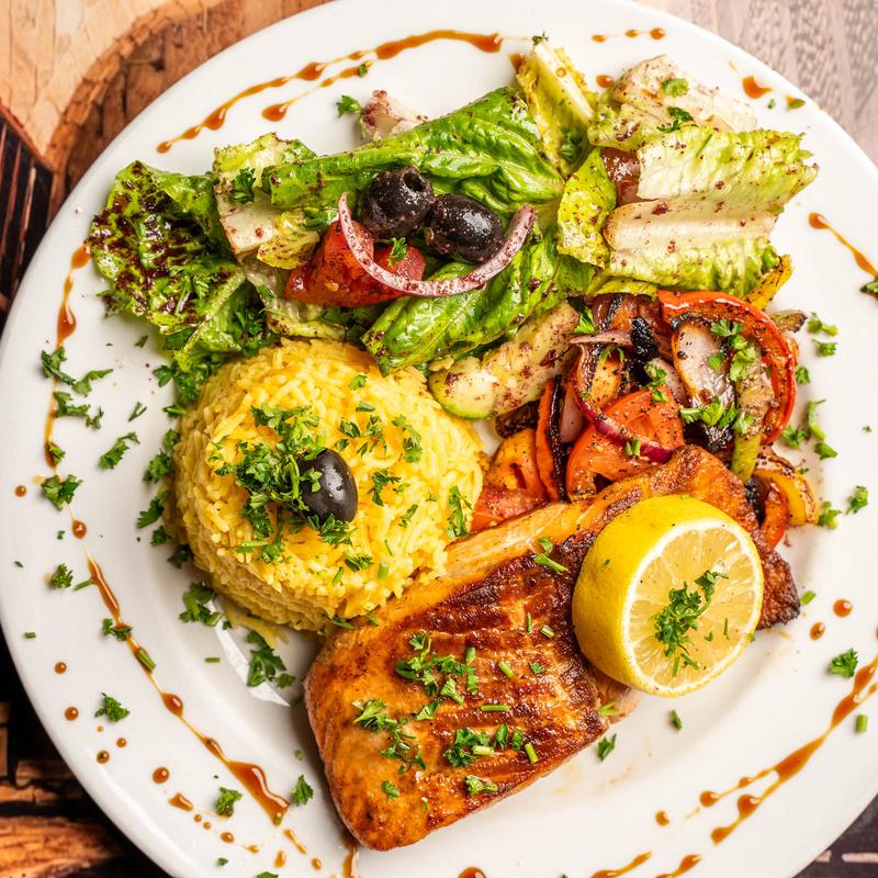Grilled Salmon Plate photo