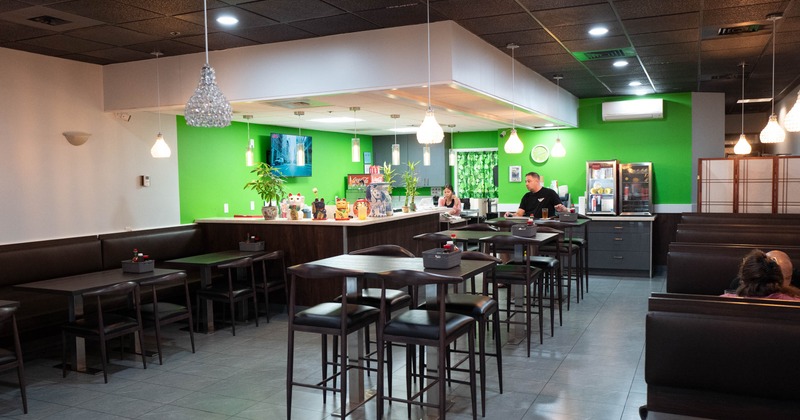 Interior, dining area