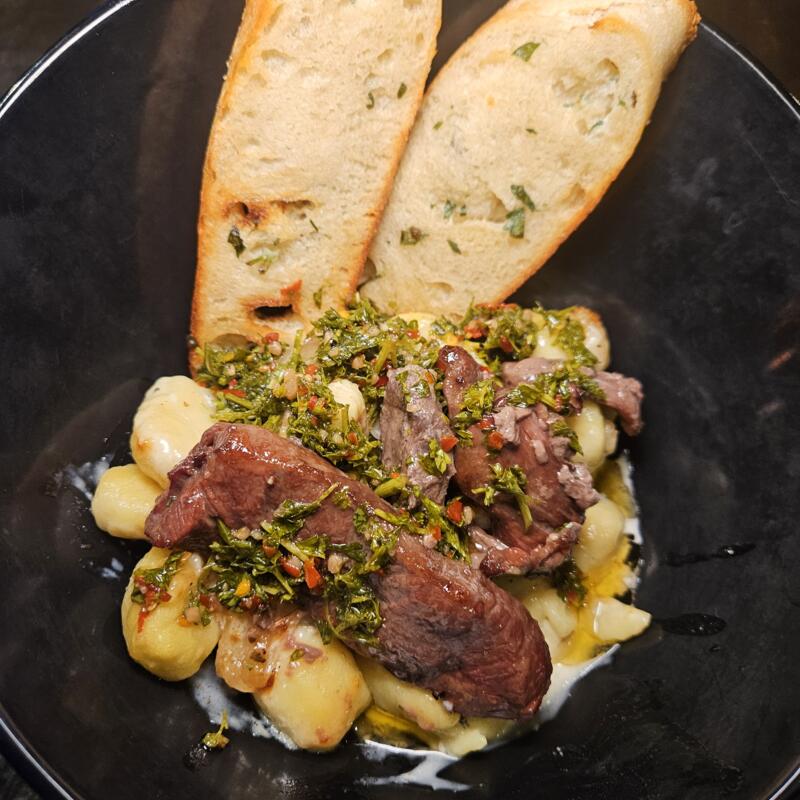 Chimichurri Steak Gnocchi Bowl photo