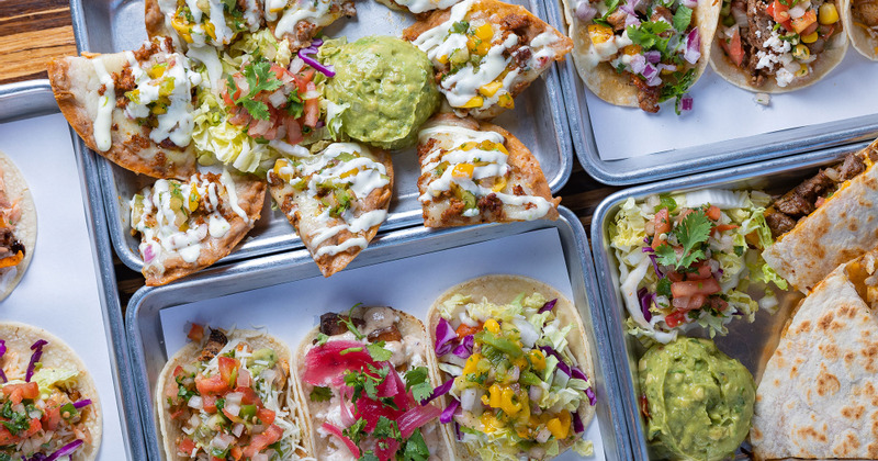 Different types of food on the table