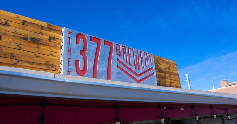 Logo on the building