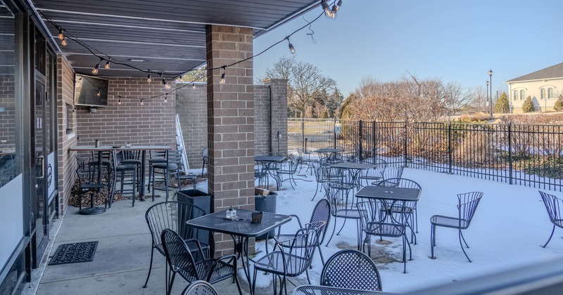 Exterior, patio, seating area