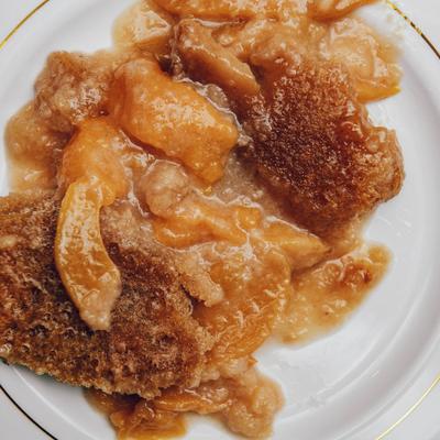 Peach Cobbler.