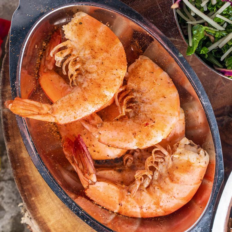 Peel-n-eat jumbo shrimp photo