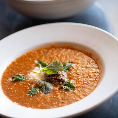 Cucumber and Melon Gazpacho.