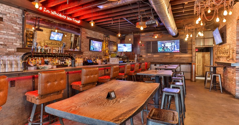 Interior, seating and bar area