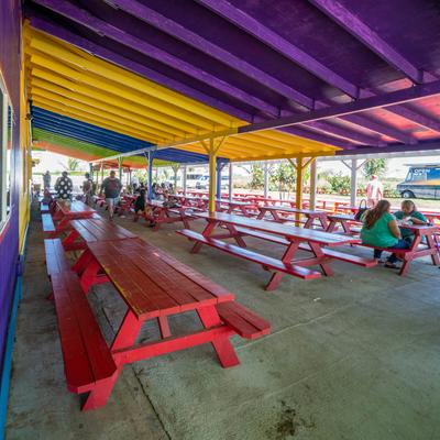 Outdoor seating area.