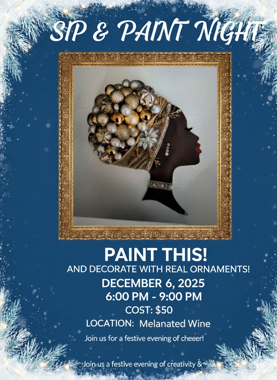Melanated Wine presents: Golden Elegance: Sip & Paint event photo