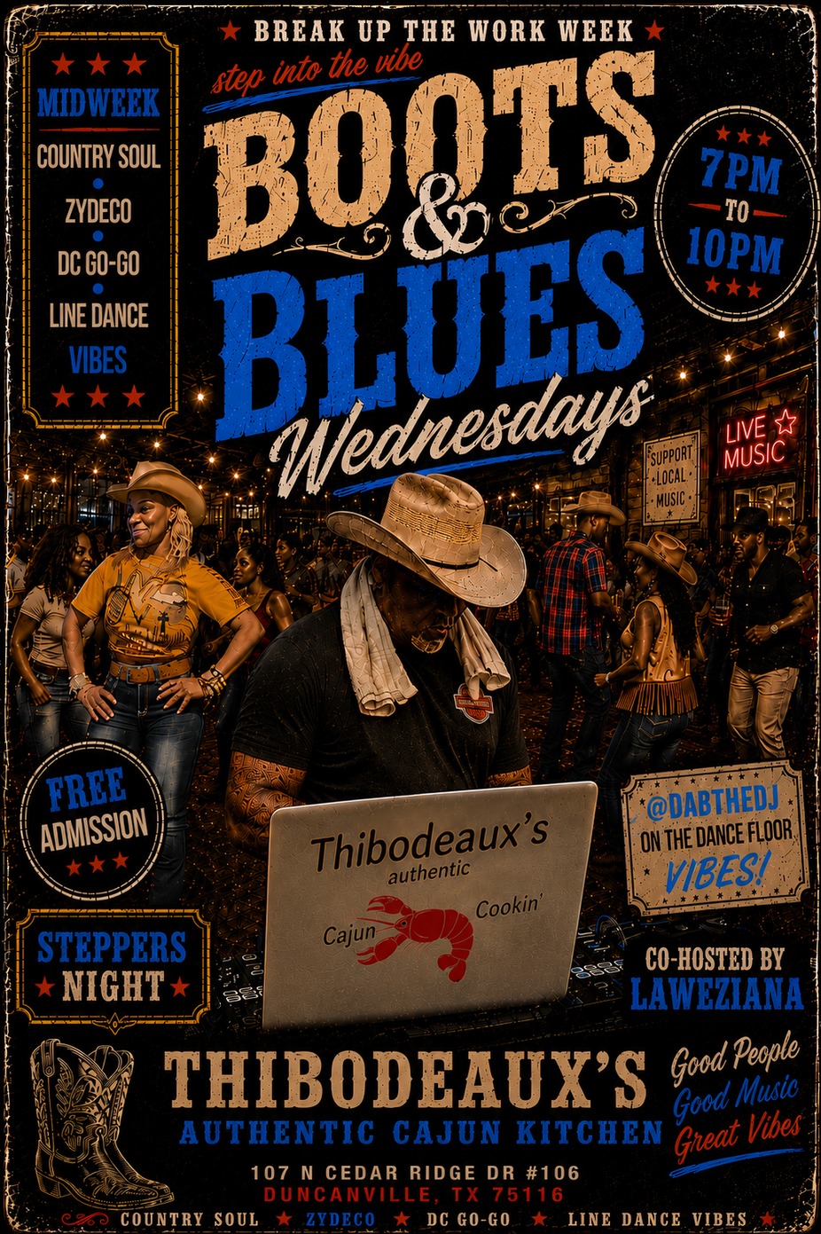 Boot & Blues Wednesdays event photo