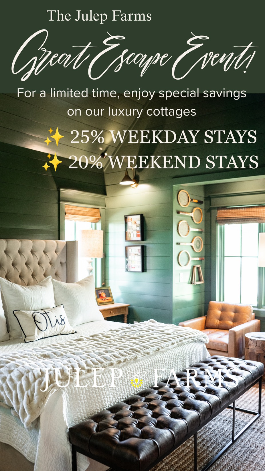 The Great Escape - A limited Time Discount Cottage Event! event photo