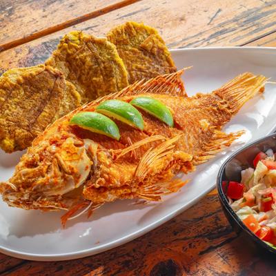 Fried fish.