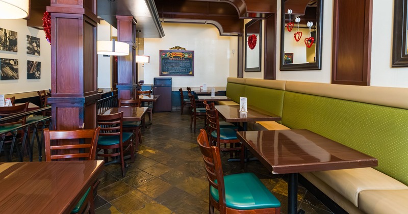 Interior, cozy seating area