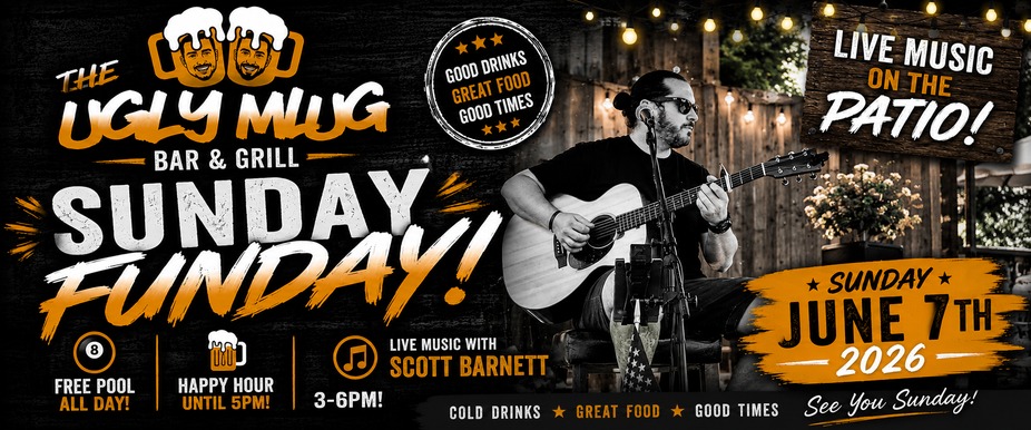 Sunday Funday w/ Live Music on the patio - Scott Barnett event photo