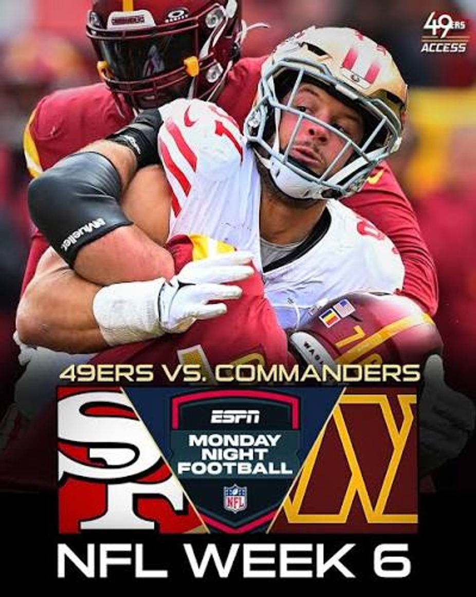 NFL Monday Night Football San Francisco 49ers Vs Washington Commanders event photo