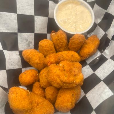Hot Pepper Cheese Curds.